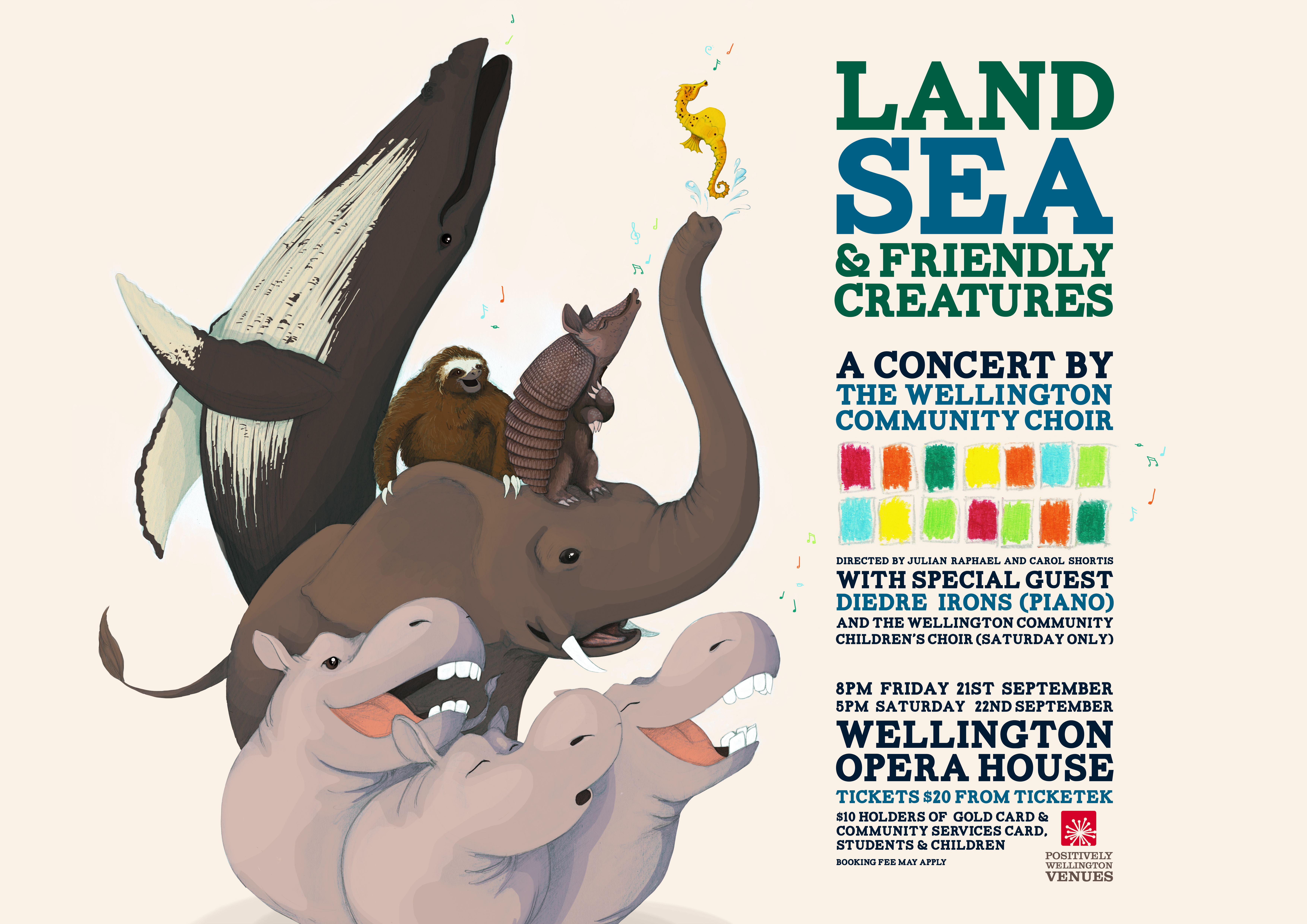 Wellington Community Choir concert poster