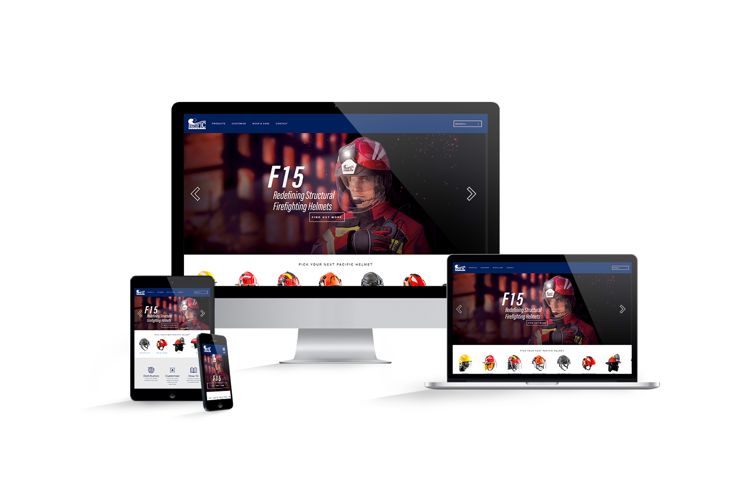 Pacific Helmets responsive website